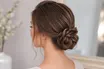 Chignon tressé — essayage virtuel coiffure