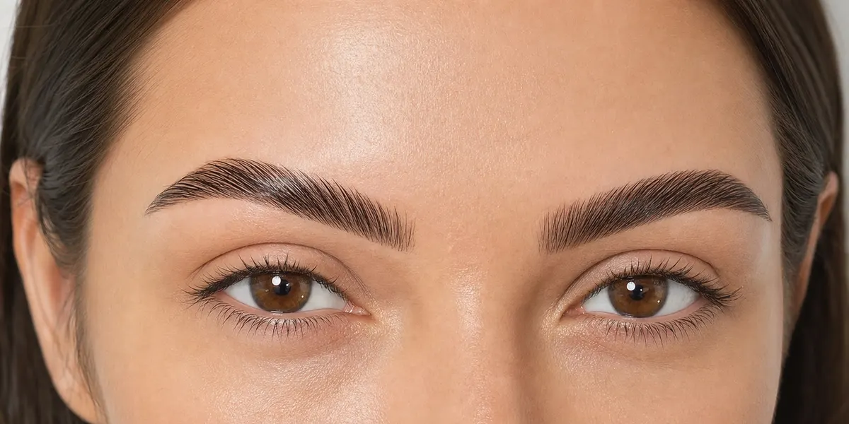 Look sourcils architecturés effet glow